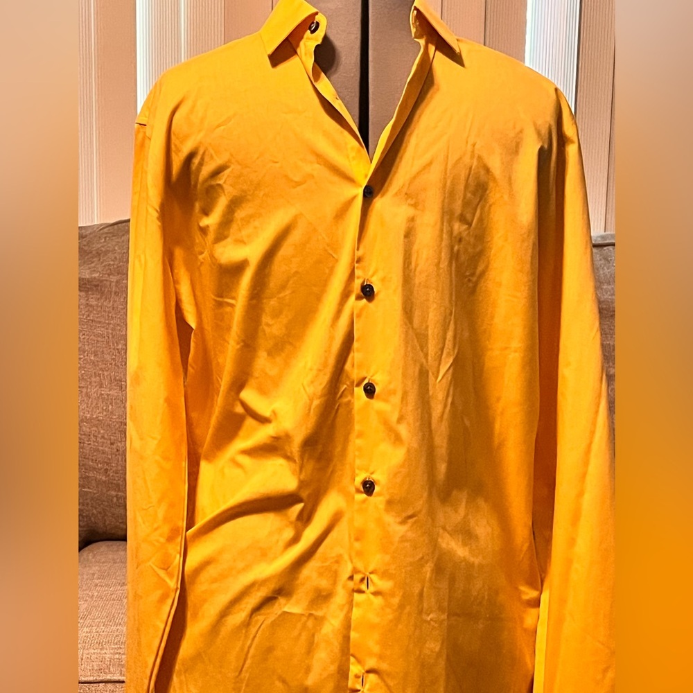 Yellow Button-Up Shirt